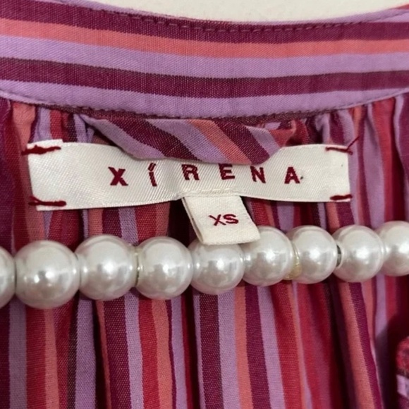 Xirena Elouise Burnt Lilac Tiered Sleeveless Dress SIZE XS - Picture 4 of 6